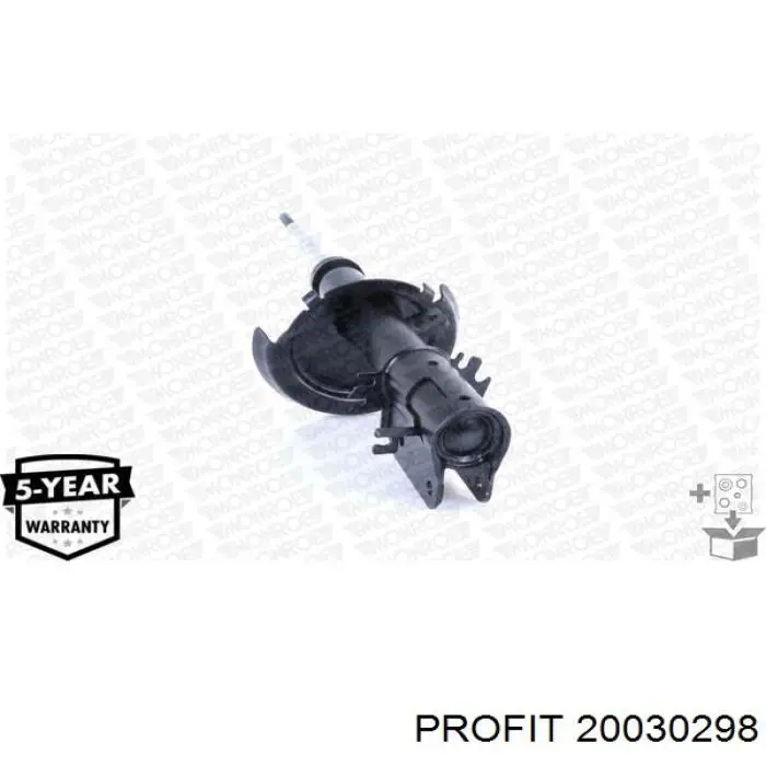 Амортизатор передньої підвіски, лівий Profit 20030298 ціна, від 35.82 USD