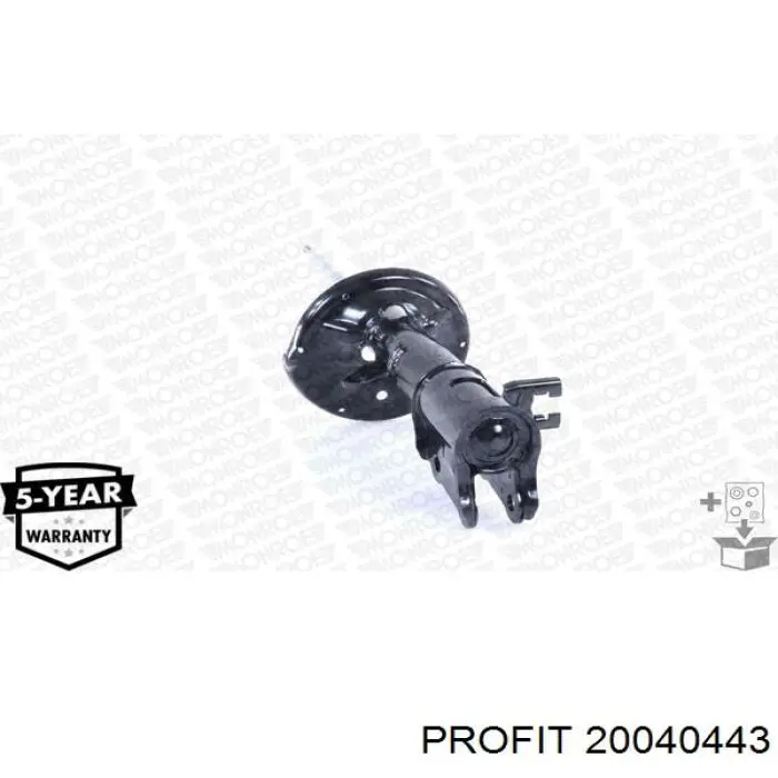 Амортизатор задній, правий Profit 20040443 ціна, від 41.22 USD