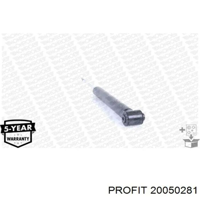 Амортизатор задній Profit 20050281 ціна, від 24.91 USD