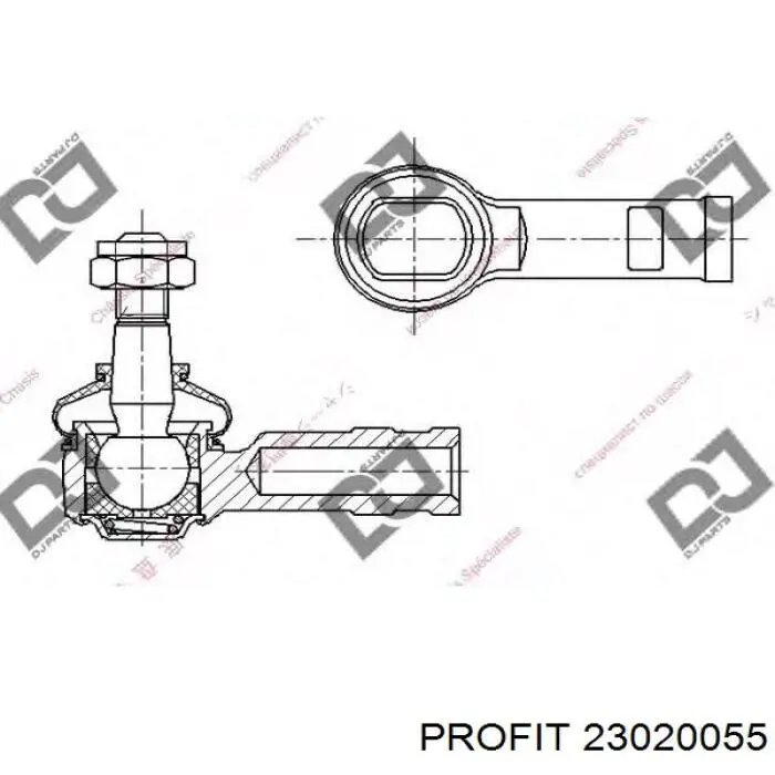 Наконечник рульовий Profit 23020055 ціна, від 6.46 USD