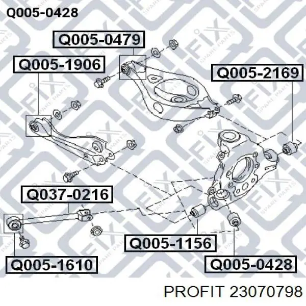  Задні втулки амортізатора Honda Civic 8