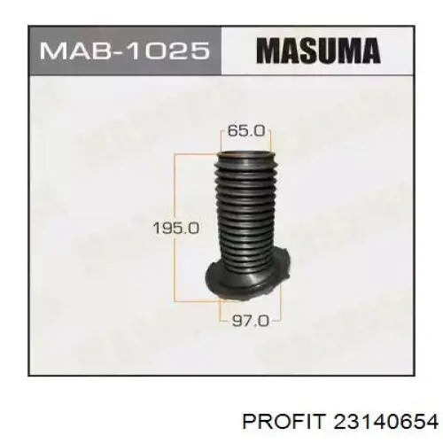 Пильник амортизатора переднього Profit 23140654 ціна, від 7.79 USD