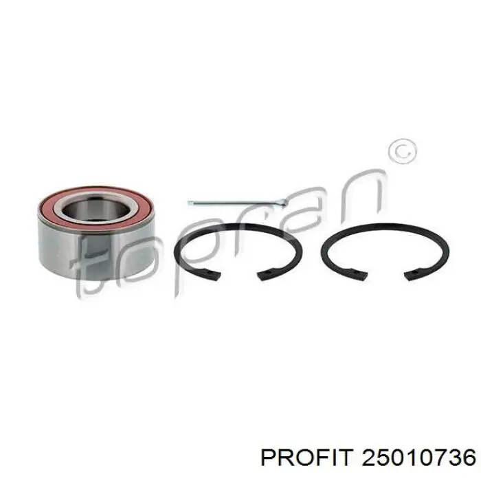 Комплект підшипник маточини передньої Profit 25010736 ціна, від 10.23 USD