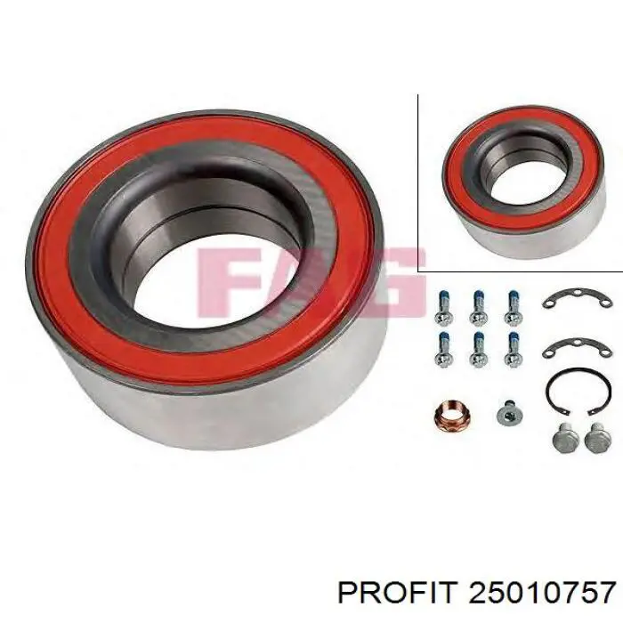 Підшипник маточини задньої Profit 25010757 ціна, від 17.89 USD
