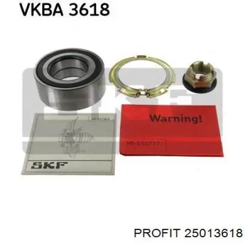 Комплект підшипник маточини передньої Profit 25013618 ціна, від 22.20 USD