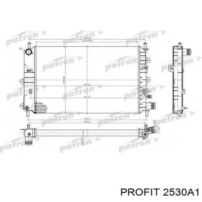Радіатор 2530A1 Profit