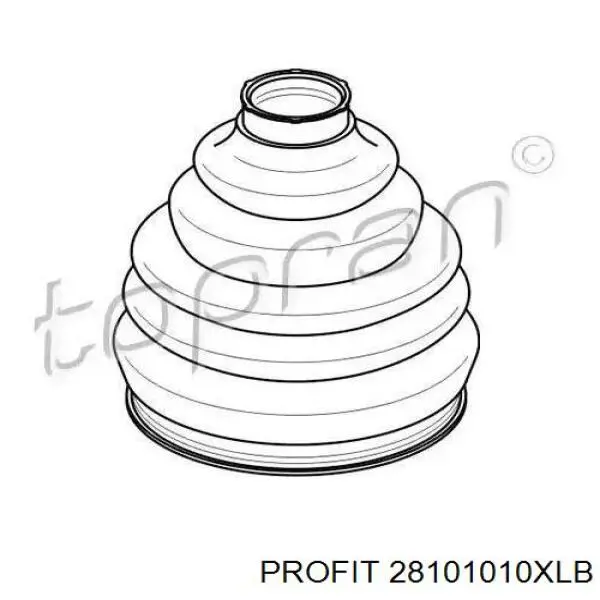 Пильник ШРКШ внутрішній, правий Profit 28101010XLB