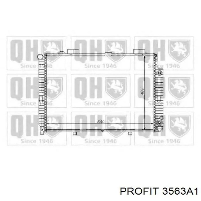 3563A1 Profit Радіатор охолодження двигуна