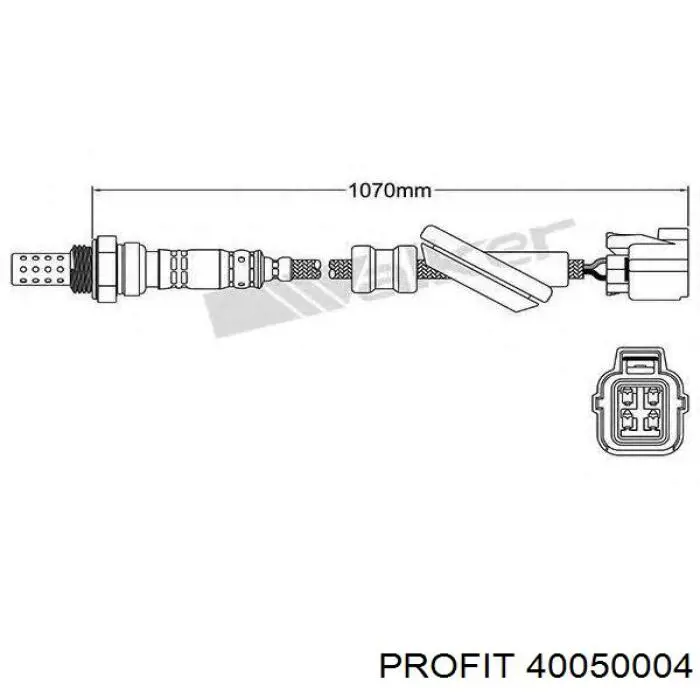 Лямбдазонд, датчик кисню до каталізатора 40050004 Profit