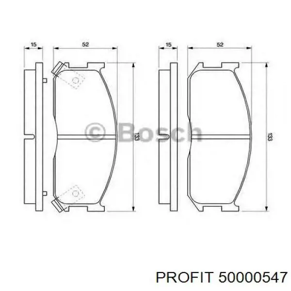 Гальмівні колодки Mazda B5713323Z ціна, від 18.55 USD