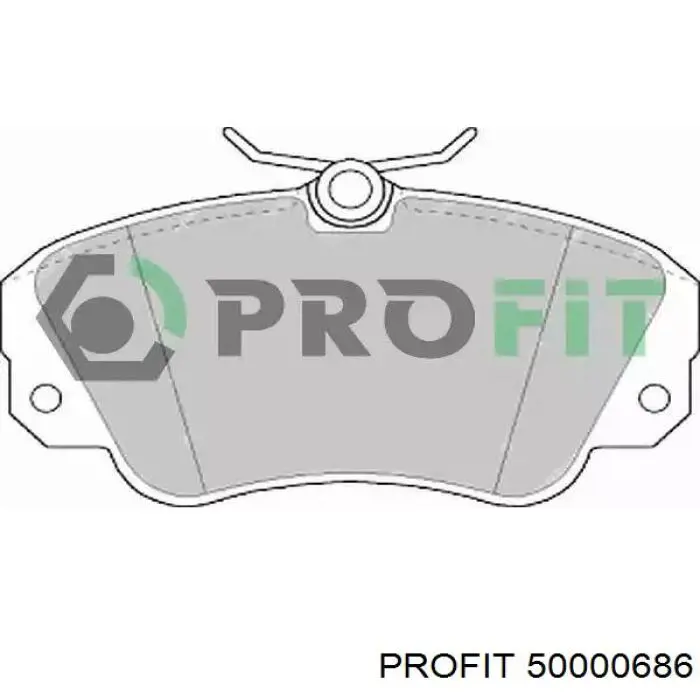Купити 50000686 Profit Колодки гальмівні передні, дискові