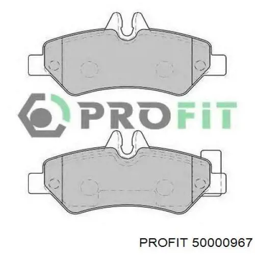 Колодки гальмівні передні, дискові 50000967 Profit