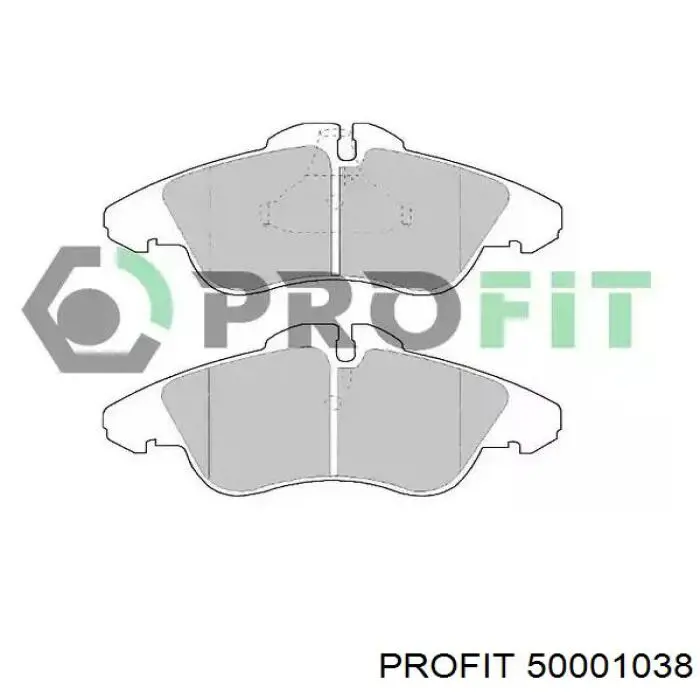 Купити 50001038 Profit Колодки гальмівні передні, дискові