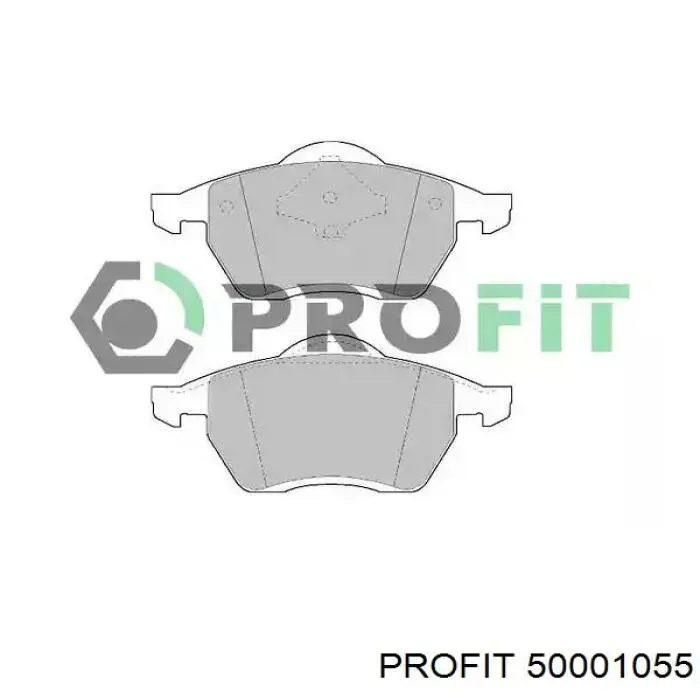 Купити 50001055 Profit Колодки гальмівні передні, дискові