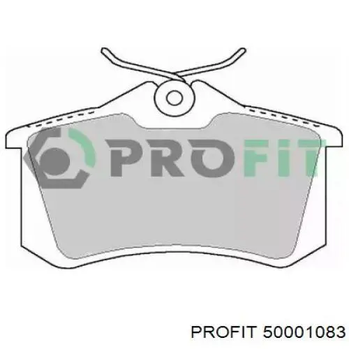 Колодки гальмові задні, дискові 50001083 Profit