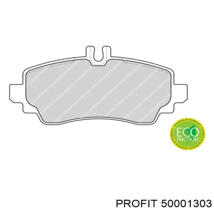 Купити 50001303 Profit Колодки гальмівні передні, дискові