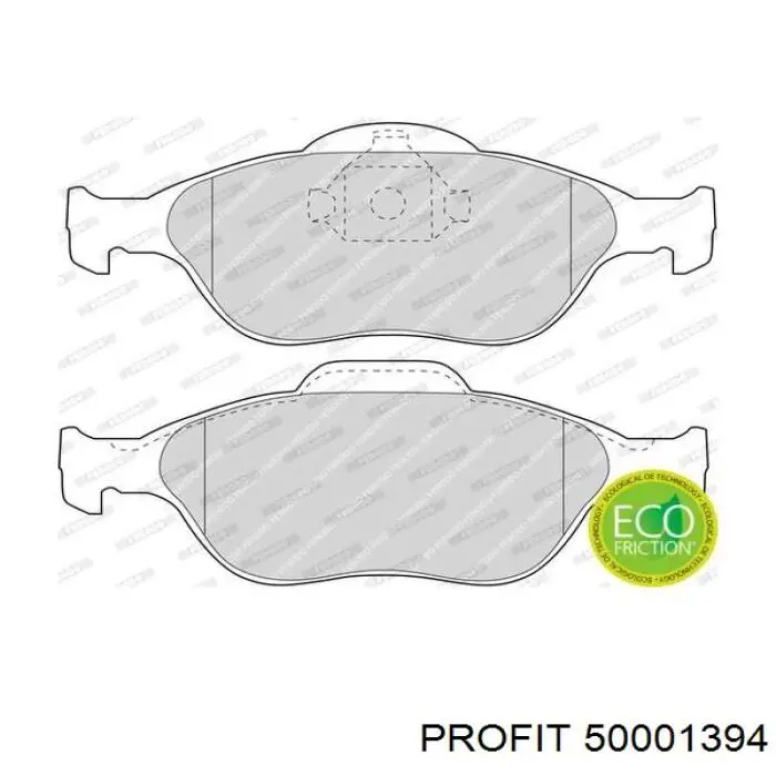 Гальмівні колодки Profit 50001394 ціна, від 15.85 USD