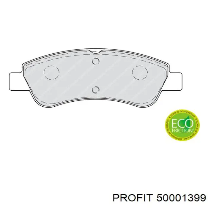 Гальмівні колодки Profit 50001399 ціна, від 14.65 USD