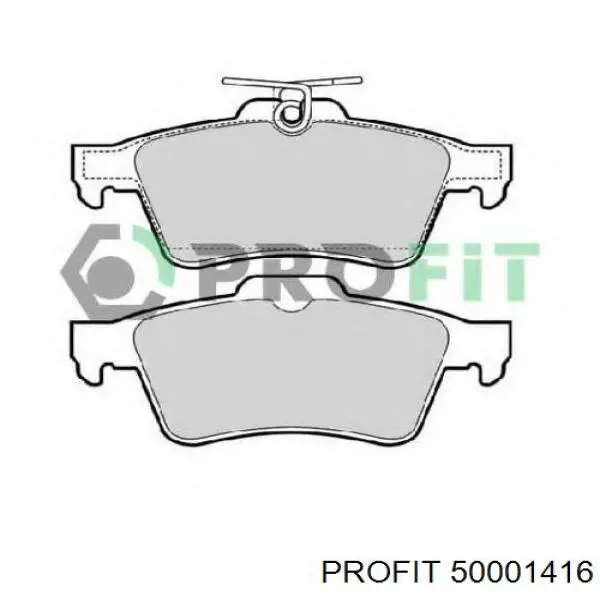 Колодки гальмові задні, дискові 50001416 Profit