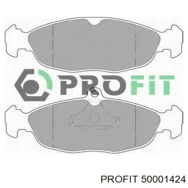Передні тормозні колодки 50001424 Profit