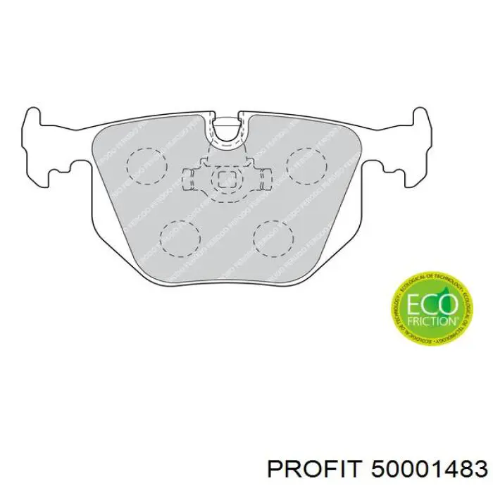 Задні гальмівні колодки Profit 50001483 ціна, від 15.35 USD