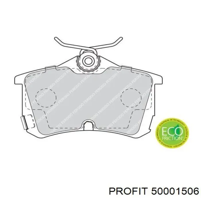 Купити 50001506 Profit Задні колодки