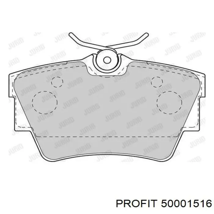 Колодки гальмові задні, дискові 50001516 Profit