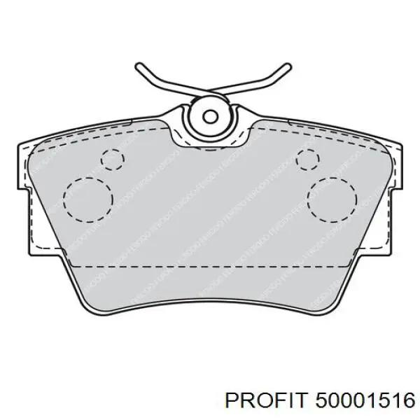 Задні гальмівні колодки Profit 50001516 ціна, від 14.52 USD