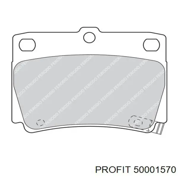 Задні гальмівні колодки 50001570 Profit