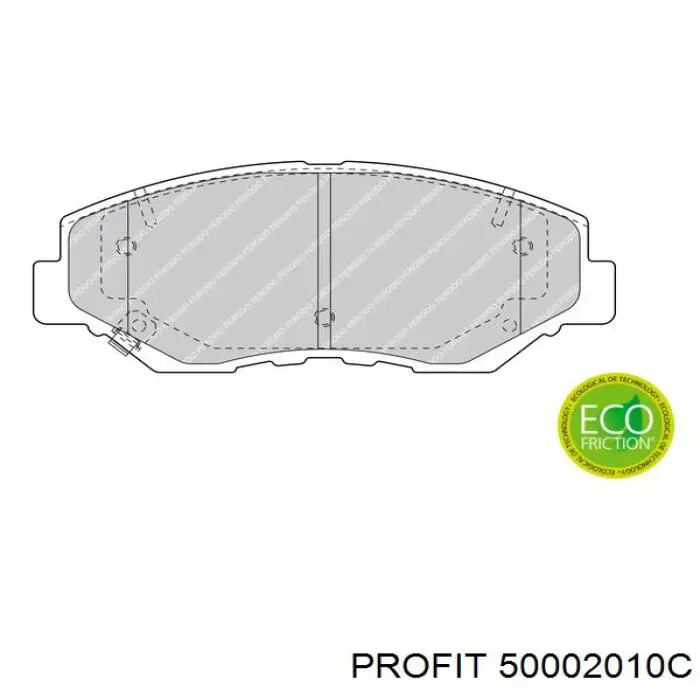 50002010C Profit Передні гальмівні колодки