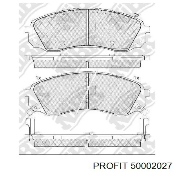 Гальмівні колодки Profit 50002027 ціна, від 21.24 USD