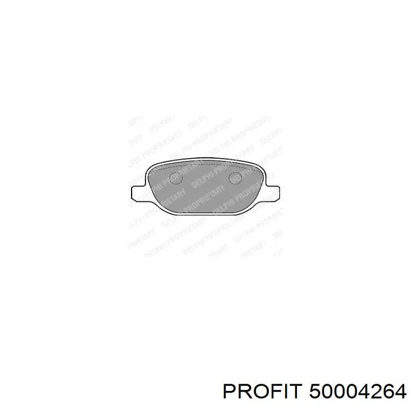 Купити 50004264 Profit Колодки гальмівні передні, дискові