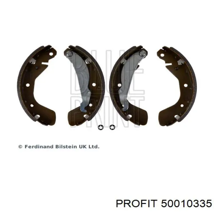 Колодки гальмові задні, барабанні 50010335 Profit