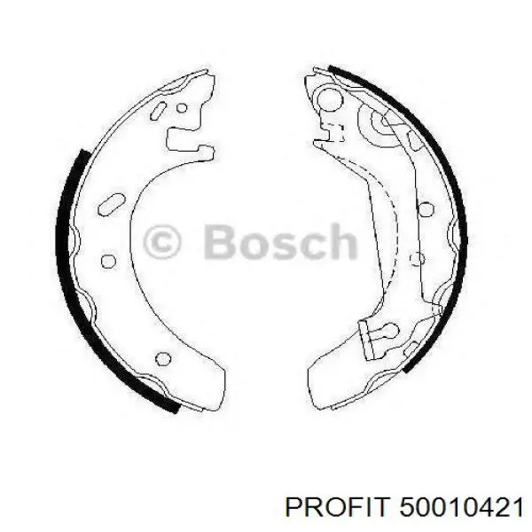 Колодки гальмові задні, барабанні 50010421 Profit