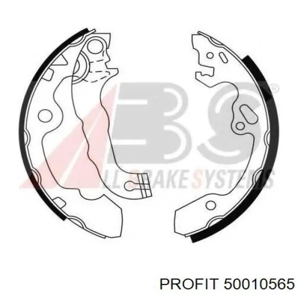Колодки гальмові задні, барабанні Profit 50010565 ціна, від 17.88 USD