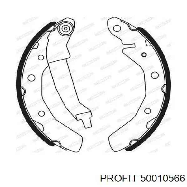 Колодки гальмові задні, барабанні 50010566 Profit