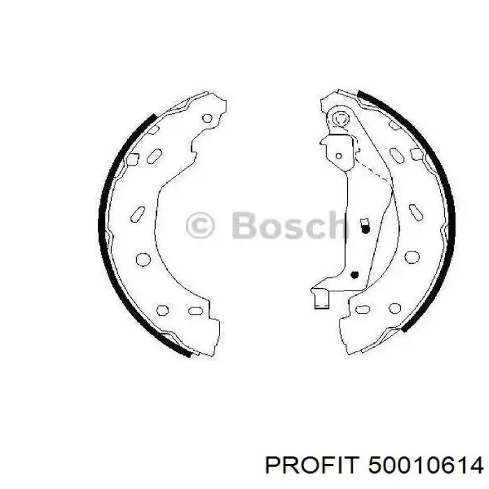 Колодки гальмові задні, барабанні 50010614 Profit