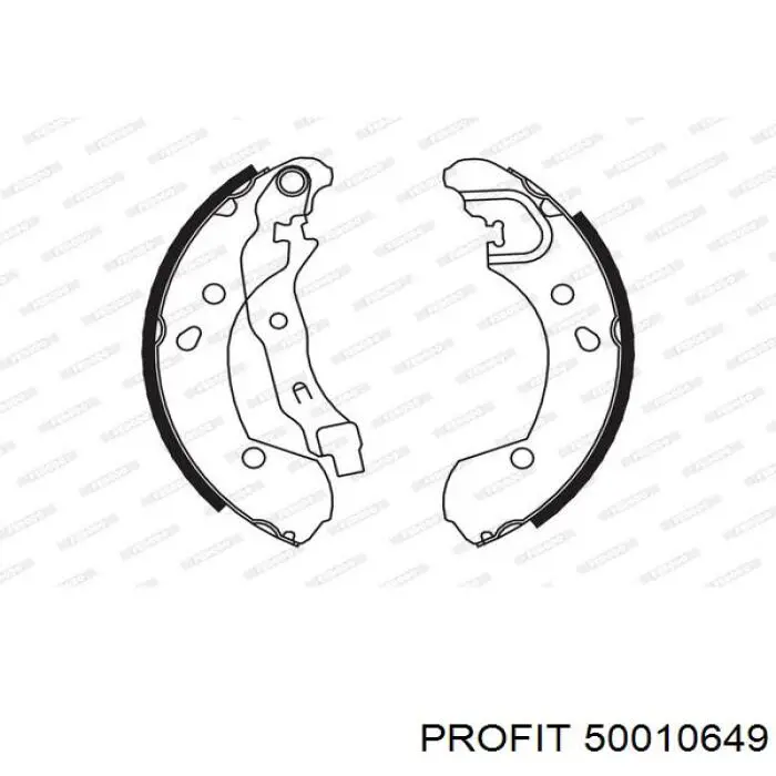 Колодки гальмові задні, барабанні 50010649 Profit