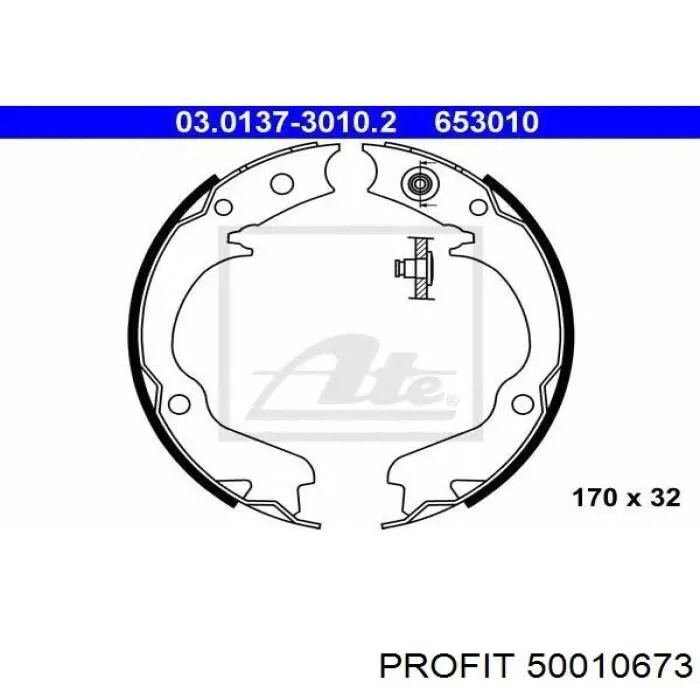 50010673 Profit Гальмівні колодки ручника