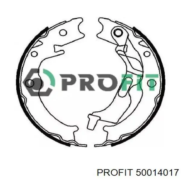 Колодки ручника / стоянкового гальма Profit 50014017 ціна, від 16.44 USD