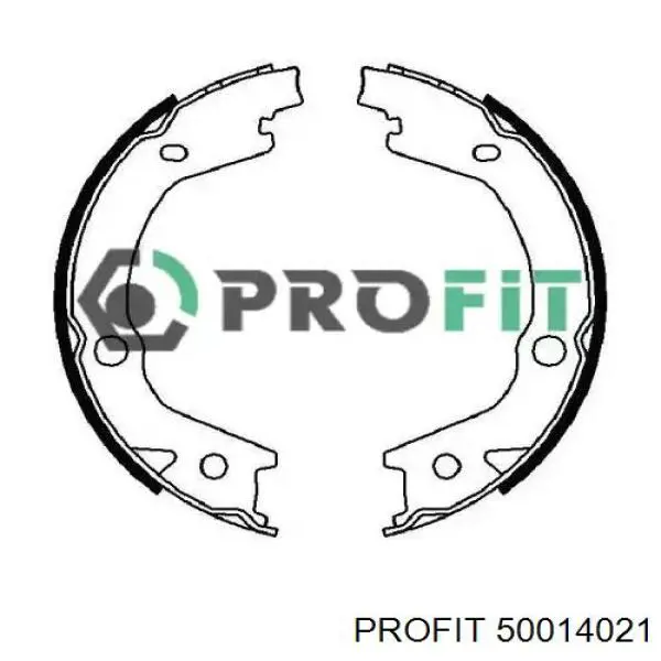 Колодки ручника / стоянкового гальма Profit 50014021 ціна, від 15.59 USD