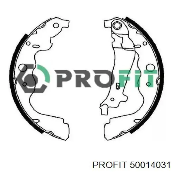 Колодки гальмові задні, барабанні Profit 50014031 ціна, від 20.26 USD