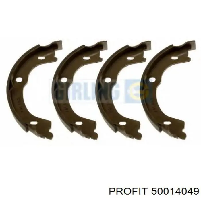 Колодки ручника / стоянкового гальма Profit 50014049 ціна, від 19.00 USD