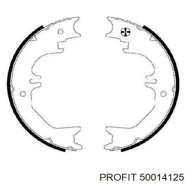 Колодки ручника/стоянкового гальма 50014125 Profit