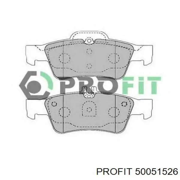 Задні гальмівні колодки Profit 50051526 ціна, від 21.98 USD