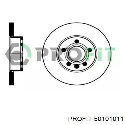 Диск гальмівний передній 50101011 Profit