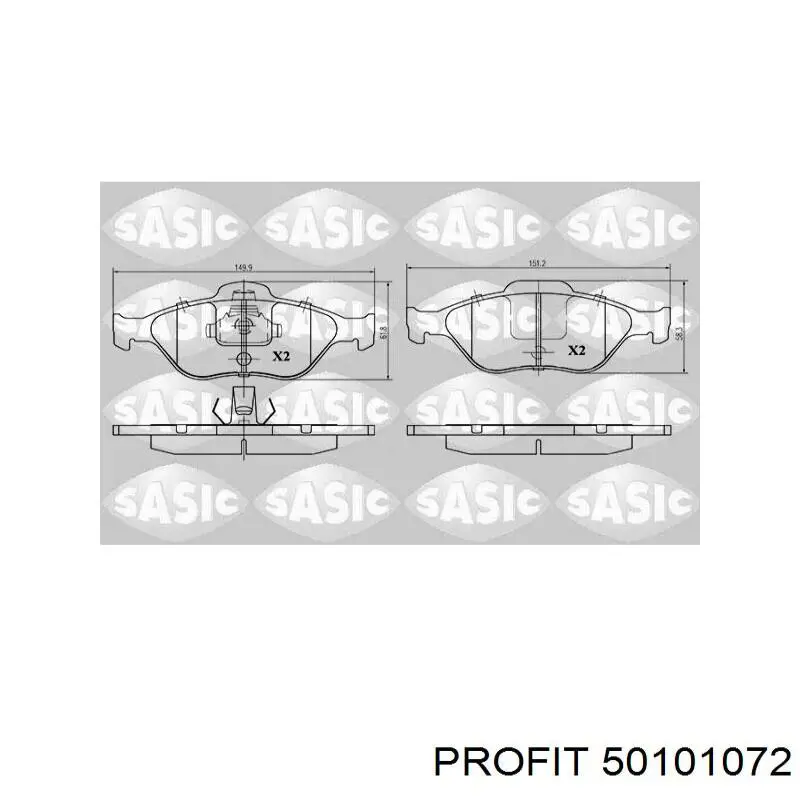 Диск переднього гальма Profit 50101072 ціна, від 26.00 USD