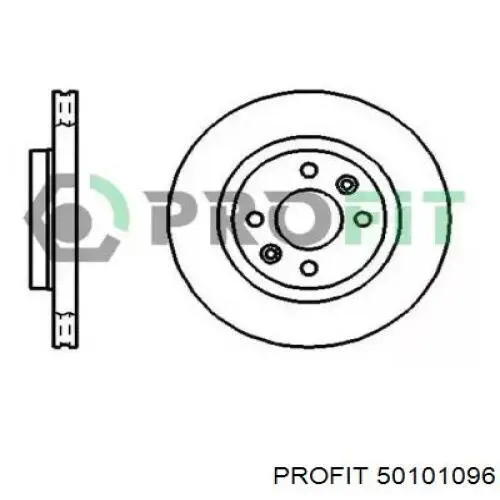 Диск гальмівний передній 50101096 Profit