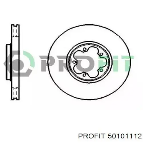 Диск гальмівний передній 50101112 Profit