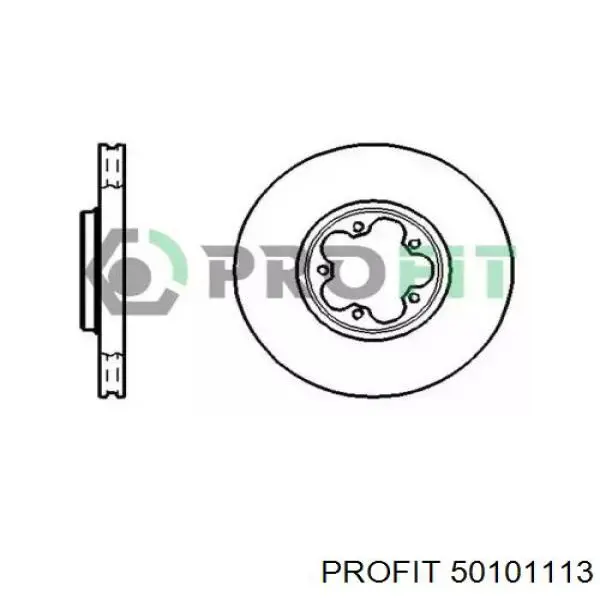 Диск гальмівний передній 50101113 Profit